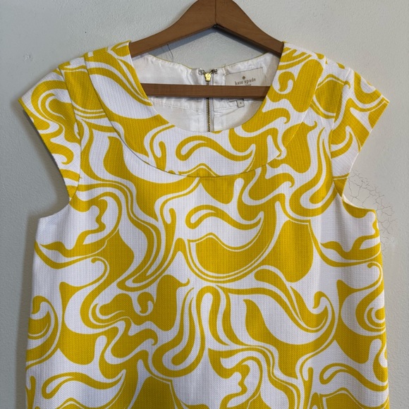 KATE SPADE Women’s Sheath Dress Size 4 Zip Back Cotton Career Easter Preppy - Picture 2 of 8